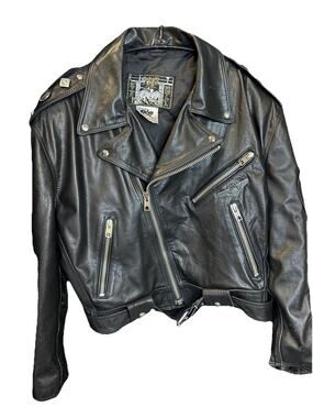PARASUCO Black Leather Vintage Men’s Jacket SZ M SPECIAL FORCES. MINT!!